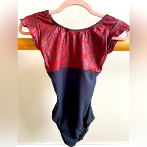 Custom Rose Cap Sleeve Leotard